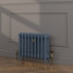 CI-SH450-BLU-FB-LS02 - Shelbourne Blue 3 Column Victorian Cast Iron Radiator H450mm x W871mm CI-SH450-BLU-FB-LS02 - Shelbourne Blue 3 Column Victorian Cast Iron Radiator H450mm x W871mm