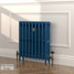 CI-SH645-BLU-LG-LS03 - Shelbourne Blue 3 Column Victorian Cast Iron Radiator H645mm x W457mm CI-SH645-BLU-LG-LS03 - Shelbourne Blue 3 Column Victorian Cast Iron Radiator H645mm x W457mm