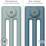 CI-SH-BLUE-002 - Shelbourne Blue 3 Column Victorian Cast Iron Radiator H645mm x W457mm CI-SH-BLUE-002 - Shelbourne Blue 3 Column Victorian Cast Iron Radiator H645mm x W457mm