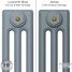 CI-SH-BLUE-009 - Shelbourne Blue 3 Column Victorian Cast Iron Radiator H645mm x W457mm CI-SH-BLUE-009 - Shelbourne Blue 3 Column Victorian Cast Iron Radiator H645mm x W457mm