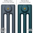 CI-SH-BLUE-012 - Shelbourne Blue 3 Column Victorian Cast Iron Radiator H645mm x W457mm CI-SH-BLUE-012 - Shelbourne Blue 3 Column Victorian Cast Iron Radiator H645mm x W457mm
