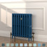 CI-SH645-BLU-TH - Shelbourne Blue 3 Column Victorian Cast Iron Radiator H645mm x W2450mm CI-SH645-BLU-TH - Shelbourne Blue 3 Column Victorian Cast Iron Radiator H645mm x W2450mm