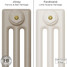 CI-SH-NEUTRAL-017 - Shelbourne Neutral 3 Column Victorian Cast Iron Radiator H450mm x W692mm CI-SH-NEUTRAL-017 - Shelbourne Neutral 3 Column Victorian Cast Iron Radiator H450mm x W692mm