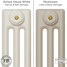CI-SH-NEUTRAL-031 - Shelbourne Neutral 3 Column Victorian Cast Iron Radiator H450mm x W692mm CI-SH-NEUTRAL-031 - Shelbourne Neutral 3 Column Victorian Cast Iron Radiator H450mm x W692mm