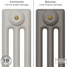 CI-SH-NEUTRAL-002 - Shelbourne Neutral 3 Column Victorian Cast Iron Radiator H745mm x W402mm CI-SH-NEUTRAL-002 - Shelbourne Neutral 3 Column Victorian Cast Iron Radiator H745mm x W402mm