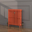 CI-SH645-ORG-FB-LS02 - Shelbourne Orange 3 Column Victorian Cast Iron Radiator H645mm x W396mm CI-SH645-ORG-FB-LS02 - Shelbourne Orange 3 Column Victorian Cast Iron Radiator H645mm x W396mm