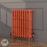 CI-SH745-ORG-FB-LS04 - Shelbourne Orange 3 Column Victorian Cast Iron Radiator H745mm x W341mm CI-SH745-ORG-FB-LS04 - Shelbourne Orange 3 Column Victorian Cast Iron Radiator H745mm x W341mm