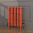 CI-SH745-ORG-FB-LS02 - Shelbourne Orange 3 Column Victorian Cast Iron Radiator H745mm x W341mm CI-SH745-ORG-FB-LS02 - Shelbourne Orange 3 Column Victorian Cast Iron Radiator H745mm x W341mm