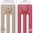 CI-SH-PINK-011 - Shelbourne Pink 3 Column Victorian Cast Iron Radiator H745mm x W341mm CI-SH-PINK-011 - Shelbourne Pink 3 Column Victorian Cast Iron Radiator H745mm x W341mm