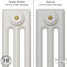 CI-SH-WHITE-004 - Shelbourne White 3 Column Victorian Cast Iron Radiator H450mm x W812mm CI-SH-WHITE-004 - Shelbourne White 3 Column Victorian Cast Iron Radiator H450mm x W812mm