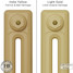 CI-RK-YELLOW-005 - Shelbourne Yellow 3 Column Victorian Cast Iron Radiator H450mm x W871mm CI-RK-YELLOW-005 - Shelbourne Yellow 3 Column Victorian Cast Iron Radiator H450mm x W871mm