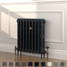 CI-RK660-BLK-TH - Rook Black 2 Column Victorian Cast Iron Radiator H660mm x W954mm CI-RK660-BLK-TH - Rook Black 2 Column Victorian Cast Iron Radiator H660mm x W954mm