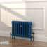 CI-RK460-BLU-LG-LS03 - Rook Blue 2 Column Victorian Cast Iron Radiator H460mm x W458mm CI-RK460-BLU-LG-LS03 - Rook Blue 2 Column Victorian Cast Iron Radiator H460mm x W458mm