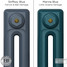 CI-RK-BLUE-012 - Rook Blue 2 Column Victorian Cast Iron Radiator H460mm x W458mm CI-RK-BLUE-012 - Rook Blue 2 Column Victorian Cast Iron Radiator H460mm x W458mm