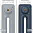 CI-RK-BLUE-015 - Rook Blue 2 Column Victorian Cast Iron Radiator H460mm x W458mm CI-RK-BLUE-015 - Rook Blue 2 Column Victorian Cast Iron Radiator H460mm x W458mm