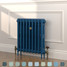 CI-RK660-BLU-TH - Rook Blue 2 Column Victorian Cast Iron Radiator H660mm x W831mm CI-RK660-BLU-TH - Rook Blue 2 Column Victorian Cast Iron Radiator H660mm x W831mm