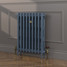 CI-RK760-BLU-FB-LS02 - Rook Blue 2 Column Victorian Cast Iron Radiator H760mm x W839mm CI-RK760-BLU-FB-LS02 - Rook Blue 2 Column Victorian Cast Iron Radiator H760mm x W839mm