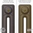 CI-RK-BROWN-005 - Rook Brown 2 Column Victorian Cast Iron Radiator H660mm x W402mm CI-RK-BROWN-005 - Rook Brown 2 Column Victorian Cast Iron Radiator H660mm x W402mm