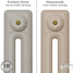 CI-RK-CREAM-017 - Rook Cream 2 Column Victorian Cast Iron Radiator H460mm x W398mm CI-RK-CREAM-017 - Rook Cream 2 Column Victorian Cast Iron Radiator H460mm x W398mm