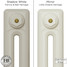 CI-RK-CREAM-020 - Rook Cream 2 Column Victorian Cast Iron Radiator H460mm x W640mm CI-RK-CREAM-020 - Rook Cream 2 Column Victorian Cast Iron Radiator H460mm x W640mm