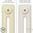 CI-RK-CREAM-012 - Rook Cream 2 Column Victorian Cast Iron Radiator H460mm x W822mm CI-RK-CREAM-012 - Rook Cream 2 Column Victorian Cast Iron Radiator H460mm x W822mm