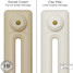 CI-RK-CREAM-005 - Rook Cream 2 Column Victorian Cast Iron Radiator H460mm x W944mm CI-RK-CREAM-005 - Rook Cream 2 Column Victorian Cast Iron Radiator H460mm x W944mm