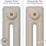 CI-RK-CREAM-019 - Rook Cream 2 Column Victorian Cast Iron Radiator H460mm x W1186mm CI-RK-CREAM-019 - Rook Cream 2 Column Victorian Cast Iron Radiator H460mm x W1186mm