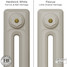 CI-RK-CREAM-009 - Rook Cream 2 Column Victorian Cast Iron Radiator H460mm x W1247mm CI-RK-CREAM-009 - Rook Cream 2 Column Victorian Cast Iron Radiator H460mm x W1247mm