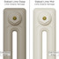 CI-RK-CREAM-030 - Rook Cream 2 Column Victorian Cast Iron Radiator H660mm x W402mm CI-RK-CREAM-030 - Rook Cream 2 Column Victorian Cast Iron Radiator H660mm x W402mm