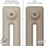 CI-RK-CREAM-016 - Rook Cream 2 Column Victorian Cast Iron Radiator H660mm x W954mm CI-RK-CREAM-016 - Rook Cream 2 Column Victorian Cast Iron Radiator H660mm x W954mm