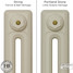 CI-RK-CREAM-023 - Rook Cream 2 Column Victorian Cast Iron Radiator H660mm x W954mm CI-RK-CREAM-023 - Rook Cream 2 Column Victorian Cast Iron Radiator H660mm x W954mm