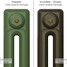 CI-RK-GREEN-019 - Rook Green 2 Column Victorian Cast Iron Radiator H460mm x W398mm CI-RK-GREEN-019 - Rook Green 2 Column Victorian Cast Iron Radiator H460mm x W398mm
