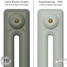 CI-RK-GREEN-007 - Rook Green 2 Column Victorian Cast Iron Radiator H460mm x W762mm CI-RK-GREEN-007 - Rook Green 2 Column Victorian Cast Iron Radiator H460mm x W762mm
