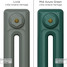 CI-RK-GREEN-021 - Rook Green 2 Column Victorian Cast Iron Radiator H660mm x W402mm CI-RK-GREEN-021 - Rook Green 2 Column Victorian Cast Iron Radiator H660mm x W402mm