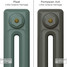 CI-RK-GREEN-025 - Rook Green 2 Column Victorian Cast Iron Radiator H660mm x W402mm CI-RK-GREEN-025 - Rook Green 2 Column Victorian Cast Iron Radiator H660mm x W402mm
