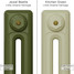 CI-RK-GREEN-020 - Rook Green 2 Column Victorian Cast Iron Radiator H760mm x W344mm CI-RK-GREEN-020 - Rook Green 2 Column Victorian Cast Iron Radiator H760mm x W344mm