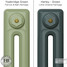 CI-RK-GREEN-018 - Rook Green 2 Column Victorian Cast Iron Radiator H760mm x W653mm CI-RK-GREEN-018 - Rook Green 2 Column Victorian Cast Iron Radiator H760mm x W653mm