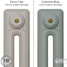 CI-RK-GREY-008 - Rook Grey 2 Column Victorian Cast Iron Radiator H460mm x W337mm CI-RK-GREY-008 - Rook Grey 2 Column Victorian Cast Iron Radiator H460mm x W337mm