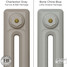 CI-RK-GREY-004 - Rook Grey 2 Column Victorian Cast Iron Radiator H460mm x W822mm CI-RK-GREY-004 - Rook Grey 2 Column Victorian Cast Iron Radiator H460mm x W822mm