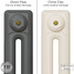 CI-RK-GREY-009 - Rook Grey 2 Column Victorian Cast Iron Radiator H660mm x W524mm CI-RK-GREY-009 - Rook Grey 2 Column Victorian Cast Iron Radiator H660mm x W524mm