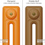 CI-RK-ORANGE-002 - Rook Orange 2 Column Victorian Cast Iron Radiator H760mm x W344mm CI-RK-ORANGE-002 - Rook Orange 2 Column Victorian Cast Iron Radiator H760mm x W344mm