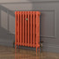 CI-RK760-ORG-FB-LS02 - Rook Orange 2 Column Victorian Cast Iron Radiator H760mm x W344mm CI-RK760-ORG-FB-LS02 - Rook Orange 2 Column Victorian Cast Iron Radiator H760mm x W344mm