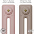 CI-RK-PINK-005 - Rook Pink 2 Column Victorian Cast Iron Radiator H460mm x W458mm CI-RK-PINK-005 - Rook Pink 2 Column Victorian Cast Iron Radiator H460mm x W458mm