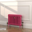 CI-RK460-PNK-LG-LS03 - Rook Pink 2 Column Victorian Cast Iron Radiator H460mm x W822mm CI-RK460-PNK-LG-LS03 - Rook Pink 2 Column Victorian Cast Iron Radiator H460mm x W822mm