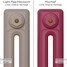 CI-RK-PINK-012 - Rook Pink 2 Column Victorian Cast Iron Radiator H660mm x W831mm CI-RK-PINK-012 - Rook Pink 2 Column Victorian Cast Iron Radiator H660mm x W831mm