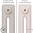 CI-RK-PINK-004 - Rook Pink 2 Column Victorian Cast Iron Radiator H760mm x W653mm CI-RK-PINK-004 - Rook Pink 2 Column Victorian Cast Iron Radiator H760mm x W653mm