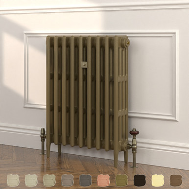Richmond Brown 4 Column Victorian Cast Iron Radiator H760mm x W1806mm ...