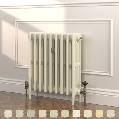 Richmond Cream 4 Column Victorian Cast Iron Radiator H660mm x W652mm ...