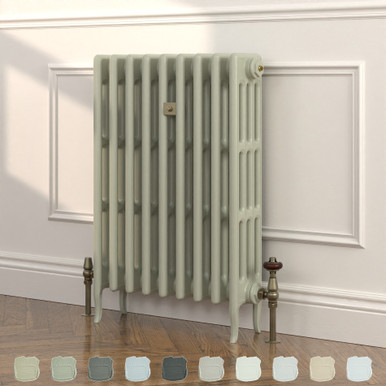 Richmond Grey 4 Column Victorian Cast Iron Radiator H813mm x W455mm ...