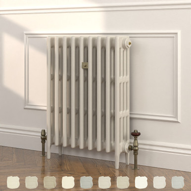 Richmond Neutral 4 Column Victorian Cast Iron Radiator H760mm x W645mm ...
